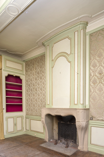 A l'étage : première pièce à droite depuis l'escalier.  © Région Bourgogne-Franche-Comté, Inventaire du patrimoine