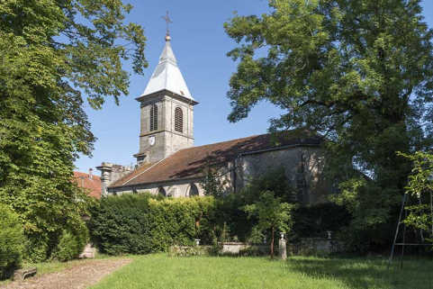 Vue de trois-quart sud-est. © Région Bourgogne-Franche-Comté, Inventaire du patrimoine