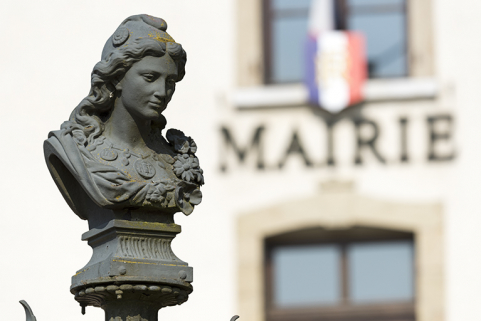 Marianne : vue rapprochée. © Région Bourgogne-Franche-Comté, Inventaire du patrimoine