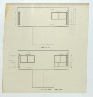 Plans en élévation des faces Nord et Sud. © Région Bourgogne-Franche-Comté, Inventaire du patrimoine