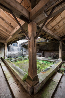 Le lavoir est sa galerie couverte © Région Bourgogne-Franche-Comté, Inventaire du patrimoine