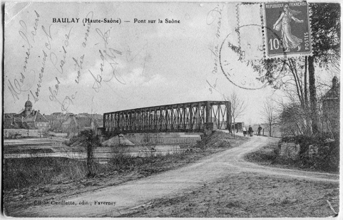 pont métallique sur la Saône © Région Bourgogne-Franche-Comté, Inventaire du patrimoine