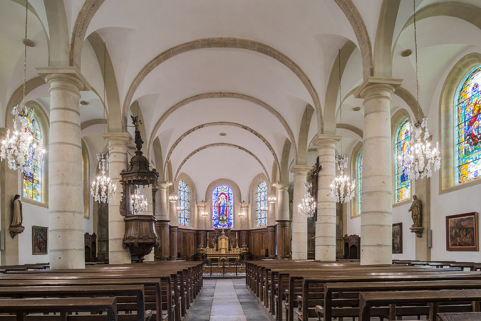 Vue de la nef. © Région Bourgogne-Franche-Comté, Inventaire du patrimoine Vue de la nef. © Région Bourgogne-Franche-Comté, Inventaire du patrimoine