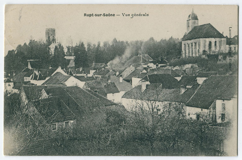 Rupt-sur-Saône - Vue générale, 1er quart 20e siècle. © Région Bourgogne-Franche-Comté, Inventaire du patrimoine Rupt-sur-Saône - Vue générale, 1er quart 20e siècle. © Région Bourgogne-Franche-Comté, Inventaire du patrimoine