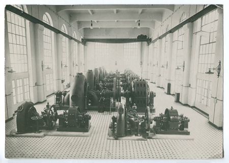 [Intérieur de la centrale], [1909 ?]. © Région Bourgogne-Franche-Comté, Inventaire du patrimoine