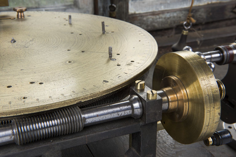 Plateau diviseur : système de mise en rotation. © Région Bourgogne-Franche-Comté, Inventaire du patrimoine