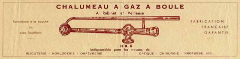 Chalumeau à gaz à boule, à robinet et veilleuse, 3e quart 20e siècle. © Région Bourgogne-Franche-Comté, Inventaire du patrimoine