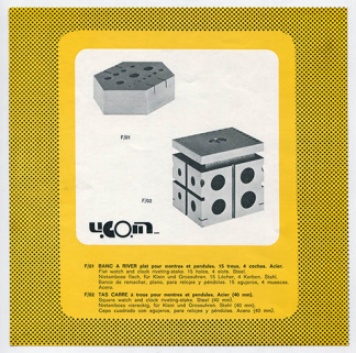 Banc à river plat et tas carré à trous (pour montres et pendules), s.d. [années 1960-1970]. © Région Bourgogne-Franche-Comté, Inventaire du patrimoine