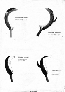 Taillanderie - tournerie Claude Vuillemin [production p. 2 : croissants et serpes], 4e quart 20e siècle. © Région Bourgogne-Franche-Comté, Inventaire du patrimoine