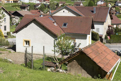 Façade postérieure (vue plongeante). © Région Bourgogne-Franche-Comté, Inventaire du patrimoine Façade postérieure (vue plongeante). © Région Bourgogne-Franche-Comté, Inventaire du patrimoine