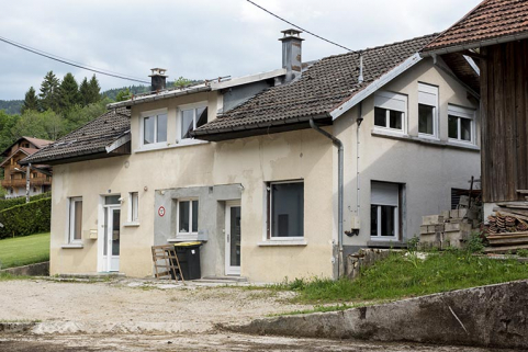 Atelier : façades antérieure et latérale droite. © Région Bourgogne-Franche-Comté, Inventaire du patrimoine