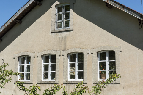 Maison : baies de l'atelier sur la façade ouest. © Région Bourgogne-Franche-Comté, Inventaire du patrimoine