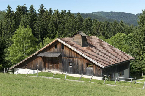 Elévations est (avec sa levée de grange) et nord. © Région Bourgogne-Franche-Comté, Inventaire du patrimoine