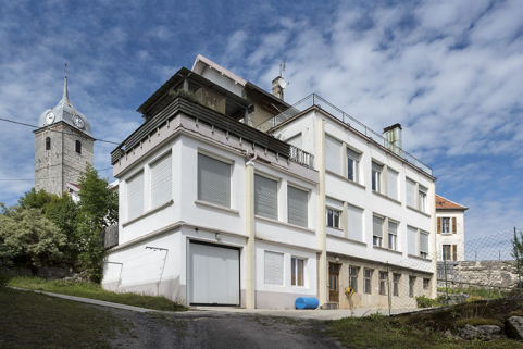 Usine : façade postérieure, de trois quarts gauche. © Région Bourgogne-Franche-Comté, Inventaire du patrimoine