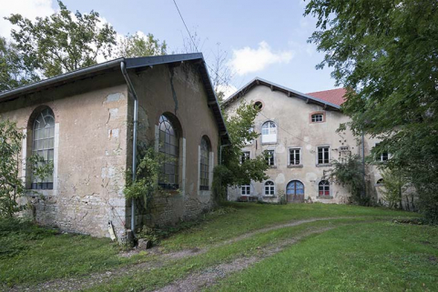Local de la machine à vapeur (ou chaufferie ?) et atelier de fabrication. © Région Bourgogne-Franche-Comté, Inventaire du patrimoine