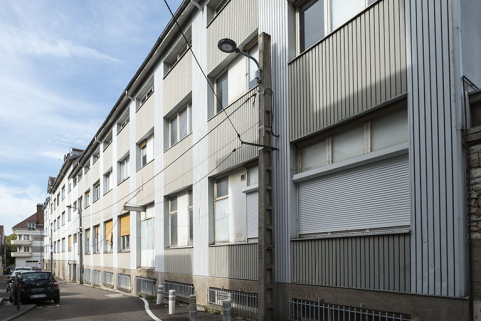 Façade du bâtiment sud. © Région Bourgogne-Franche-Comté, Inventaire du patrimoine