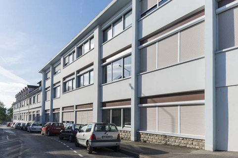 Façade ouest sur la rue Eugène Savoye. © Région Bourgogne-Franche-Comté, Inventaire du patrimoine