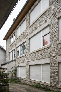 Façade est, vue de trois quarts. © Région Bourgogne-Franche-Comté, Inventaire du patrimoine