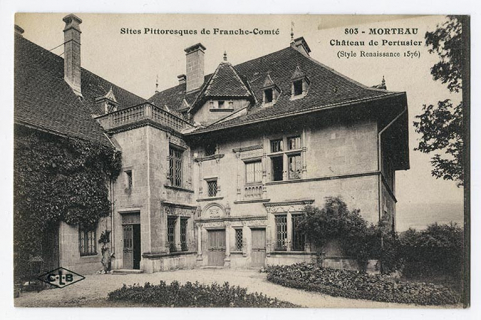 Sites pittoresques de Franche-Comté. 803 - Morteau. Château de Pertusier (style renaissance 1576), 1er quart 20e siècle. © Région Bourgogne-Franche-Comté, Inventaire du patrimoine