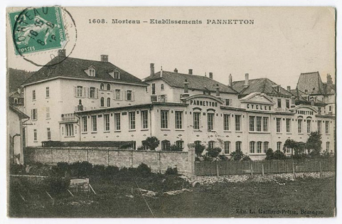 1608. Morteau - Etablissements Pannetton [vue d'ensemble des ateliers], 1er quart 20e siècle, [avant 1916]. © Région Bourgogne-Franche-Comté, Inventaire du patrimoine