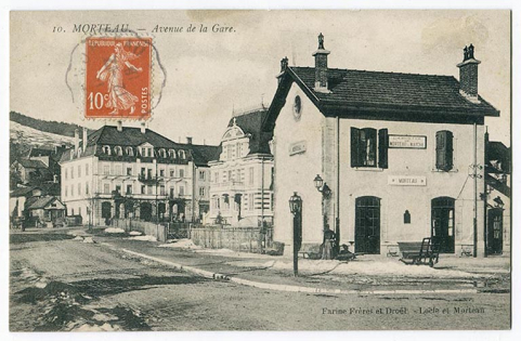 10. Morteau. - Avenue de la Gare, 1er quart 20e siècle [avant 1910]. © Région Bourgogne-Franche-Comté, Inventaire du patrimoine