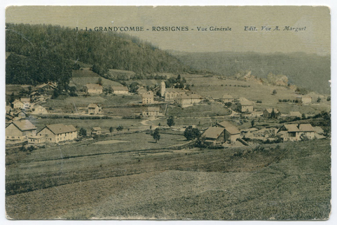 13 - La Grand'Combe - Rossignes [sic] - Vue générale, décennie 1920. © Région Bourgogne-Franche-Comté, Inventaire du patrimoine