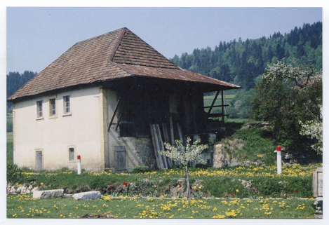 La scierie vue de l'est, en 1991 ou 1994. © Région Bourgogne-Franche-Comté, Inventaire du patrimoine