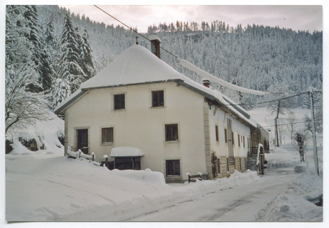 [L'usine Sauge sous la neige en mars 2003]. © Région Bourgogne-Franche-Comté, Inventaire du patrimoine