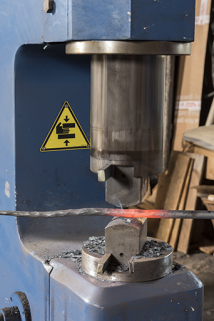 Forgeage d'une barre. © Région Bourgogne-Franche-Comté, Inventaire du patrimoine