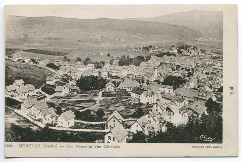 87699 - Morteau (Doubs) - Rue neuve et vue générale, 2e quart 20e siècle [après 1932]. © Région Bourgogne-Franche-Comté, Inventaire du patrimoine