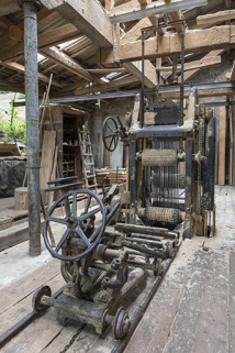 Atelier de fabrication : châssis de scie Socolest. © Région Bourgogne-Franche-Comté, Inventaire du patrimoine Atelier de fabrication : châssis de scie Socolest. © Région Bourgogne-Franche-Comté, Inventaire du patrimoine
