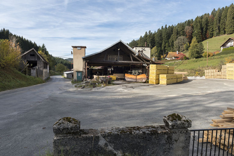 Transformateur et atelier de fabrication (1894), depuis l'est (amont). © Région Bourgogne-Franche-Comté, Inventaire du patrimoine Transformateur et atelier de fabrication (1894), depuis l'est (amont). © Région Bourgogne-Franche-Comté, Inventaire du patrimoine