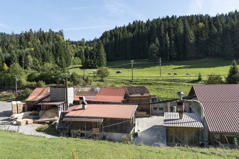 Vue plongeante sur les ateliers, depuis le nord-ouest. Au centre, la maison des années 1860. © Région Bourgogne-Franche-Comté, Inventaire du patrimoine Vue plongeante sur les ateliers, depuis le nord-ouest. Au centre, la maison des années 1860. © Région Bourgogne-Franche-Comté, Inventaire du patrimoine