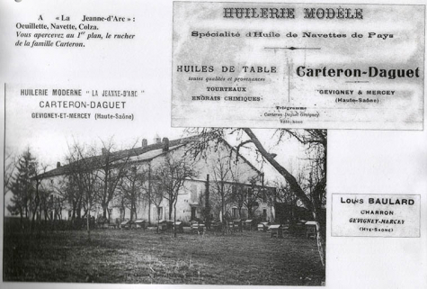 Huilerie à Gevigney, carte postale. © Commune de Gevigney-et-Mercey Huilerie à Gevigney, carte postale. © Commune de Gevigney-et-Mercey