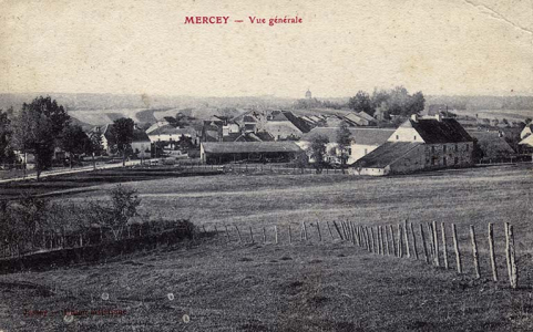 Vue générale de Mercey, carte postale. © Commune de Gevigney-et-Mercey Vue générale de Mercey, carte postale. © Commune de Gevigney-et-Mercey