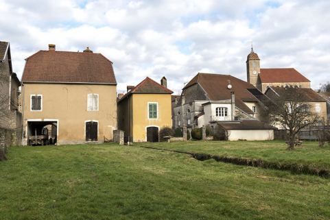 Ferme (?) avec boutique, 3 rue du Pâquis : façade postérieure. © Région Bourgogne-Franche-Comté, Inventaire du patrimoine