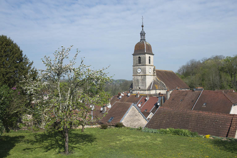 Le clocher de l'église. © Région Bourgogne-Franche-Comté, Inventaire du patrimoine