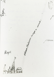 Plan de terroir (Rupt et Vy-lès-Rupt) [détail], 18e siècle. D'après une diapositive de Patrick Boisnard en 1991. © Région Bourgogne-Franche-Comté, Inventaire du patrimoine