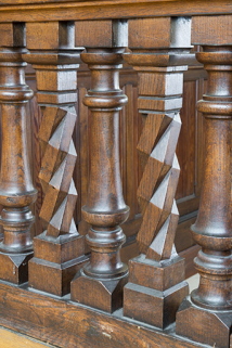 Détail des balustres carré. © Région Bourgogne-Franche-Comté, Inventaire du patrimoine