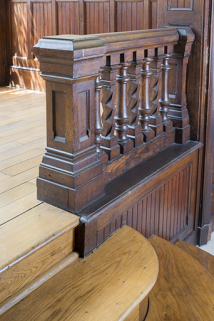 La balustrade de l'estrade. © Région Bourgogne-Franche-Comté, Inventaire du patrimoine