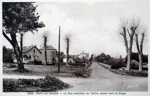 La nouvelle rue du Tertre, carte postale. © Région Bourgogne-Franche-Comté, Inventaire du patrimoine