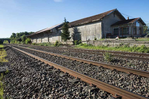 L'entrepôt de l'ancienne gare de Port-sur-Saône. © Région Bourgogne-Franche-Comté, Inventaire du patrimoine
