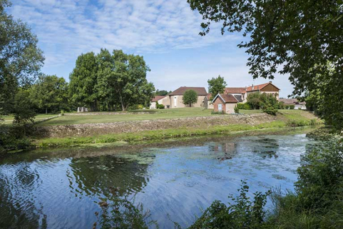Sud de l'île, vue depuis la digue. © Région Bourgogne-Franche-Comté, Inventaire du patrimoine