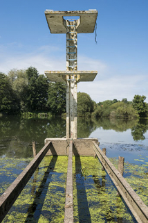 Le plongeoir, vue de face. © Région Bourgogne-Franche-Comté, Inventaire du patrimoine