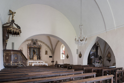 Vue générale de l'intérieur de l'édifice. © Région Bourgogne-Franche-Comté, Inventaire du patrimoine