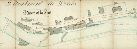 [Plan de l'usine amont],  © Région Bourgogne-Franche-Comté, Inventaire du patrimoine