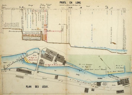 Usine Vautherin Frères. Plan des lieux, 1853. © Région Bourgogne-Franche-Comté, Inventaire du patrimoine Usine Vautherin Frères. Plan des lieux, 1853. © Région Bourgogne-Franche-Comté, Inventaire du patrimoine