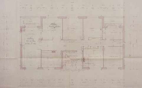 Schwartzmann Frères […] Projet de construction de magasins, bureaux, logements. Plan du 1er étage, 18 novembre 1952. © Région Bourgogne-Franche-Comté, Inventaire du patrimoine