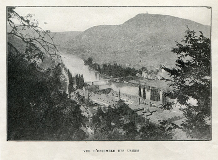 Vue d'ensemble des usines, photogr., s.d. [1923]. © Région Bourgogne-Franche-Comté, Inventaire du patrimoine