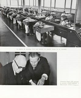 Chaîne de montage et présentation de la montre Electronic par Fred Lip, photogr., s.d. [1954]. © Région Bourgogne-Franche-Comté, Inventaire du patrimoine